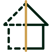 Villa design icon